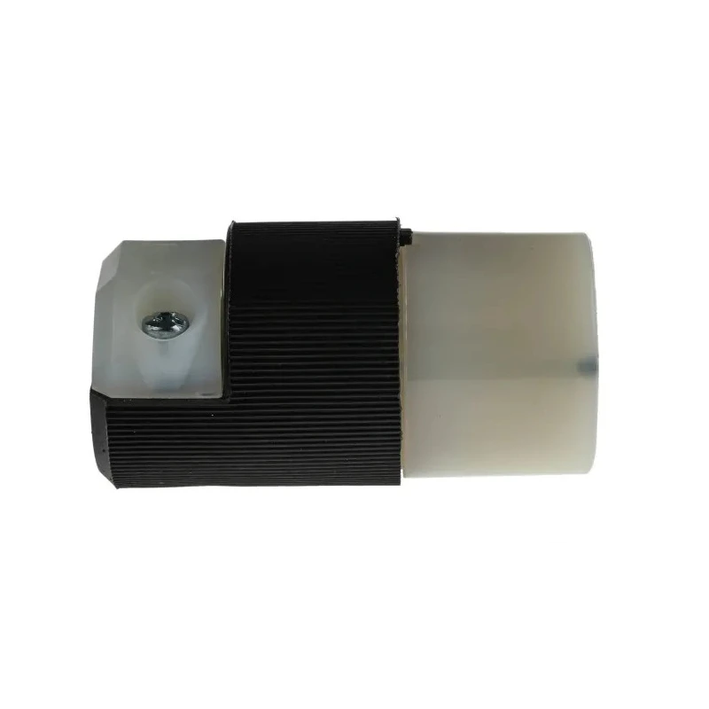 Hubbell Insulgrip 15A 125V NEMA 5-15R Female Mains Connector Black Nylon Body Screw Termination HBL5269C