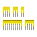Omron Series Yellow Short Bar Accessory for Use with XW5G-P1.5-2 Grounding Terminal Block and XW5T-P1.5-2 Feed Through XW5S