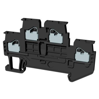 Omron Non-Fuse DIN Rail Terminal Block Grey 1.5mm² 2-Level Push-in 600V XW5T-P1.5-1.1-2