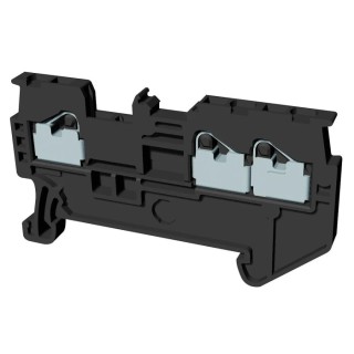 Omron XW5T Series Non-Fuse DIN Rail Terminal Grey, 1.5mm² Cable, 1-Level, 600V, 17.5A, Push-in Termination XW5T-P1.5-1.2-1