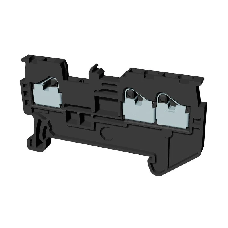 Omron XW5T Series Non-Fuse DIN Rail Terminal Grey, 1.5mm² Cable, 1-Level, 600V, 17.5A, Push-in Termination XW5T-P1.5-1.2-1