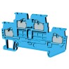 Omron Non-Fuse DIN Rail Terminal Blue, 1.5mm² Cable CSA, 2-Level Push-in Terminal Block XW5T-P1.5-1.1-2BL