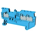 Omron XW5T Series Non-Fuse DIN Rail Terminal Blue 1.5mm² 1-Level Push-in XW5T-P1.5-1.2-1BL