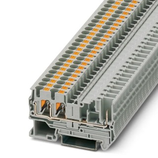 Phoenix Contact Feed Through Terminal Block PT 4-TWIN/1P Series 800V 32A Push-in 0.2 to 6 mm² 1-Level 3212200