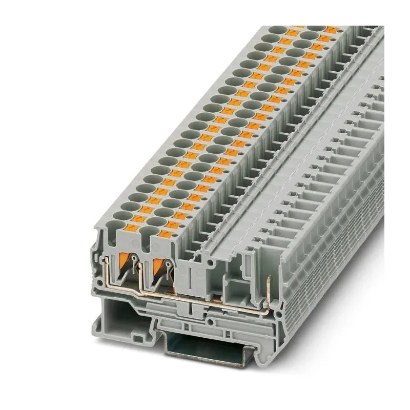Phoenix Contact Feed Through Terminal Block PT 4-TWIN/1P Series 800V 32A Push-in 0.2 to 6 mm² 1-Level 3212200