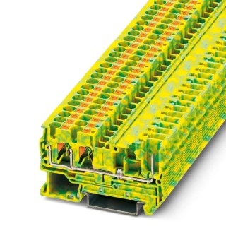 Phoenix Contact PT 4-TWIN/1P-PE Series Earth Terminal Block Push-in 60V 3212202