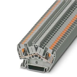Phoenix Contact PTS 4 Series Feed Through Terminal Block Grey, 800V, 32A, Push-in Termination 3213601