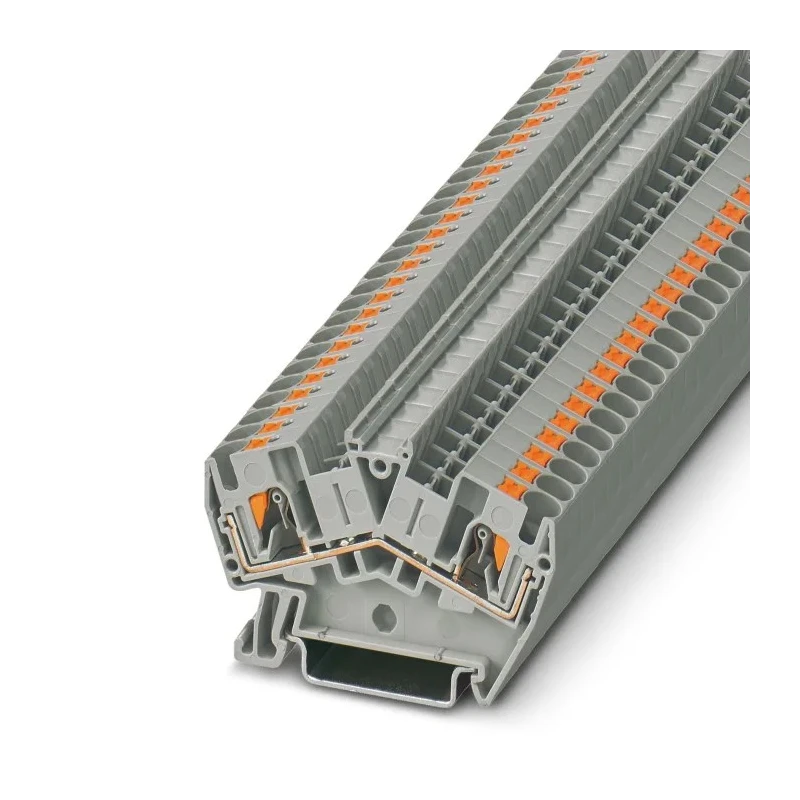 Phoenix Contact PTS 4 Series Feed Through Terminal Block Grey, 800V, 32A, Push-in Termination 3213601