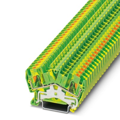Phoenix Contact PTS 4-PE Series Earth Terminal Block Green Yellow 0.2-6 mm² 1-Level Push-in 3213603