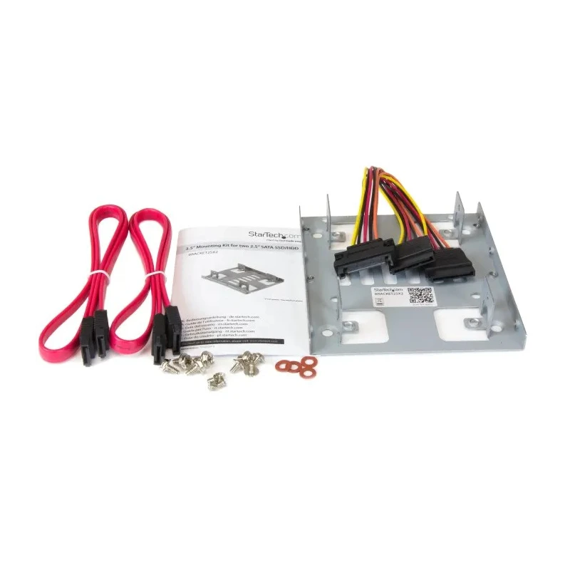 StarTech.com SSD/HDD Mounting Bracket for 2 x 2.5 in or 3.5 in Drives 116 x 22 x 102 mm BRACKET25X2