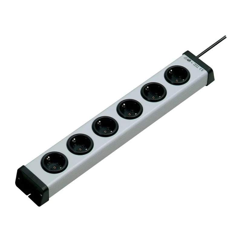 Bodo Ehmann 16A 250V AC 6 Gang Extension Lead 3m Cable Type F German Schuko 0200X00062303