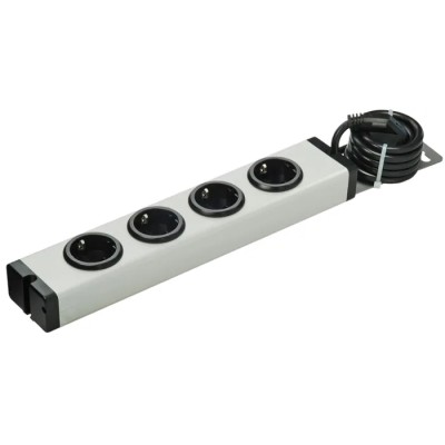 Bodo Ehmann 16A 250V AC 4 Gang Extension Lead 1.5m Cable Type F German Schuko 0600X00042031
