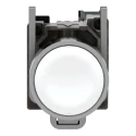 Schneider Electric Harmony XB4 Series Push Button Switch, Spring Return, Panel Mount, 22 mm Cutout, SPST, White LED XB4BA11