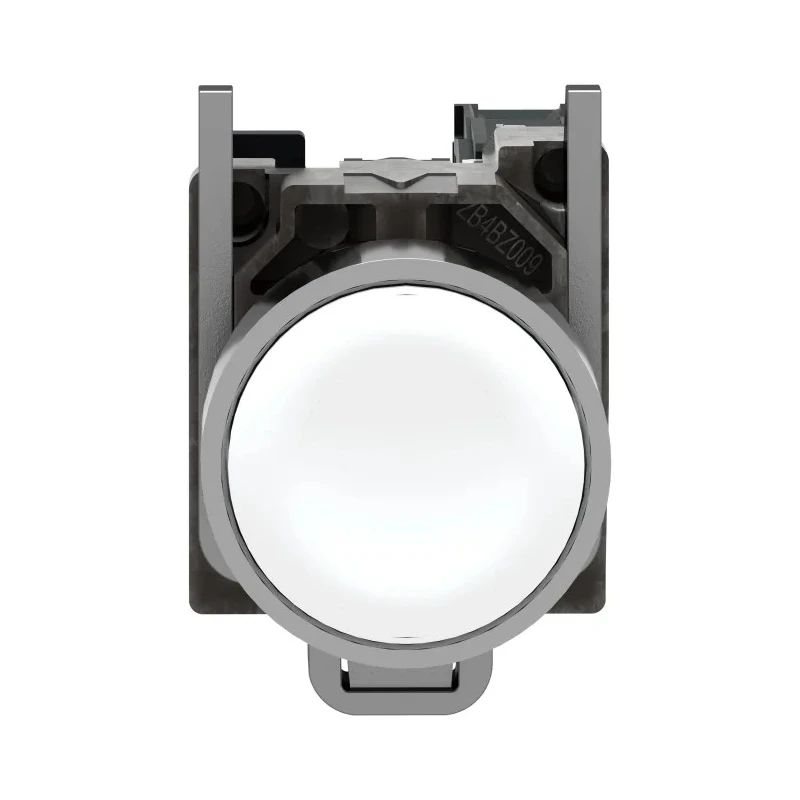 Schneider Electric Harmony XB4 Series Push Button Switch, Spring Return, Panel Mount, 22 mm Cutout, SPST, White LED XB4BA11