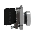 Schneider Electric Harmony XB4 Series Push Button Switch, Spring Return, Panel Mount, 22 mm Cutout, SPST, White LED XB4BA11