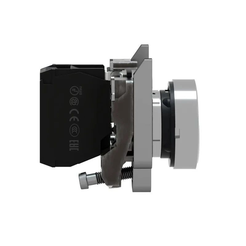Schneider Electric Harmony XB4 Series Push Button Switch, Spring Return, Panel Mount, 22 mm Cutout, SPST, White LED XB4BA11