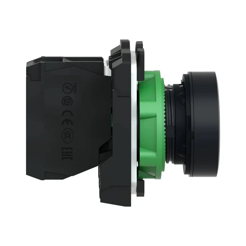 Schneider Electric Push Button Switch, Harmony XB5 Series, Slow Break, Panel Mount, 22 mm Cutout, SPST, White LED XB5AA3341