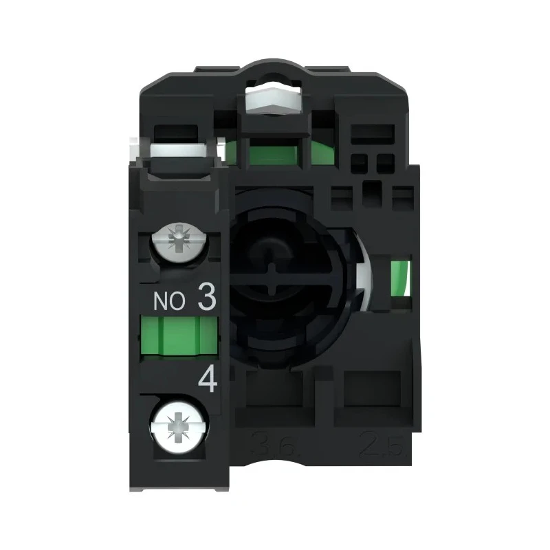 Schneider Electric Push Button Switch, Harmony XB5 Series, Slow Break, Panel Mount, 22 mm Cutout, SPST, White LED XB5AA3341