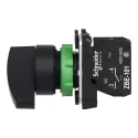 Schneider Electric Knob Selector Switch SPST 22 mm Cutout Diameter 2 Positions Harmony XB5 XB5AJ21