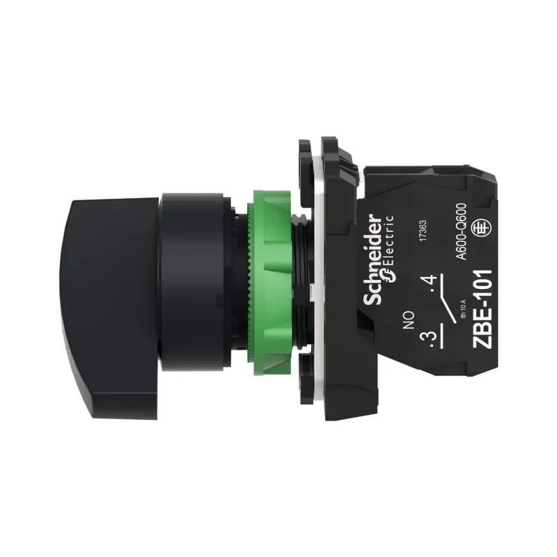 Schneider Electric Knob Selector Switch SPST 22 mm Cutout Diameter 2 Positions Harmony XB5 XB5AJ21