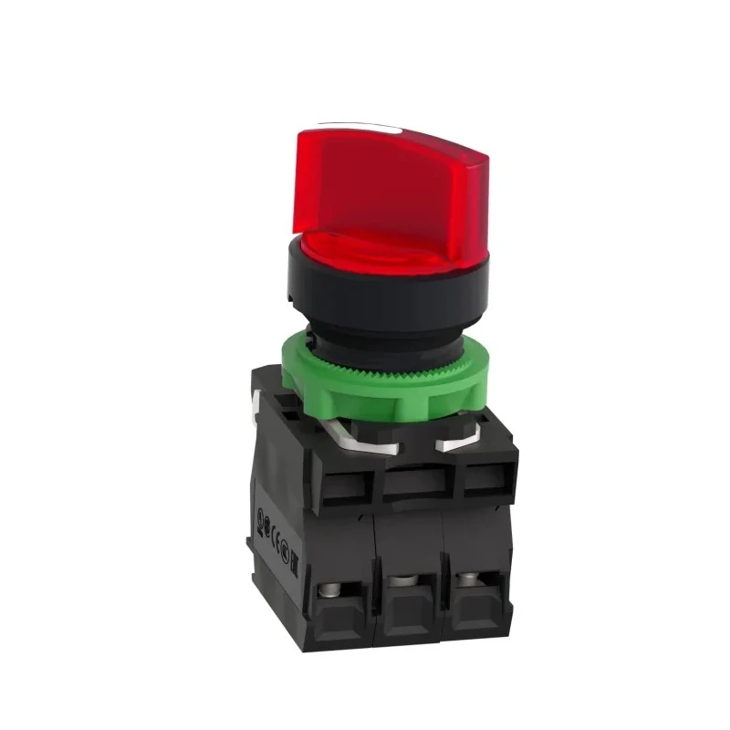 Schneider Electric Harmony XB5 Knob Selector Switch SPDT Illum 2 Positions 22 mm Cutout Diameter XB5AK124B5