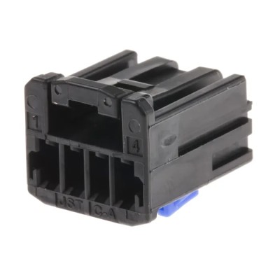 JST HCH Automotive Connector Female Black Surface 4 Way Crimp Termination HCMPB-04-K