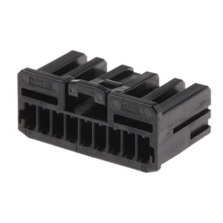 JST Automotive Connector Female 9 Way Black Surface Crimp Termination HCHFB-09-KE