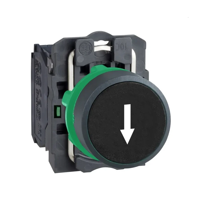 Schneider Electric Harmony XB5 Series Panel Mount Push Button Switch SPST, Spring Return, Black LED, 22 mm Cutout XB5AA3351
