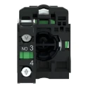Schneider Electric Harmony XB5 Series Panel Mount Push Button Switch SPST, Spring Return, Black LED, 22 mm Cutout XB5AA3351