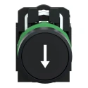 Schneider Electric Harmony XB5 Series Panel Mount Push Button Switch SPST, Spring Return, Black LED, 22 mm Cutout XB5AA3351