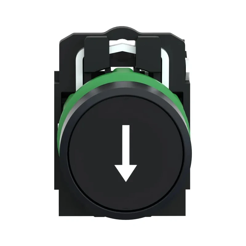 Schneider Electric Harmony XB5 Series Panel Mount Push Button Switch SPST, Spring Return, Black LED, 22 mm Cutout XB5AA3351