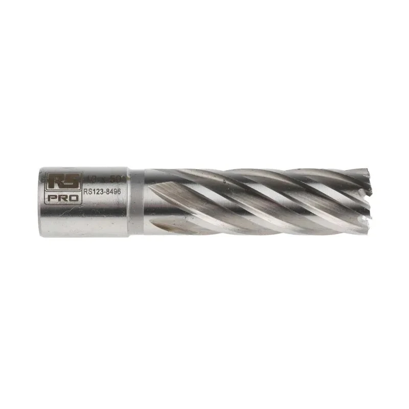 RS PRO High-Speed Steel (HSS) Magnetic Drill Bit 18 mm Cutter Diameter 50 mm Cutting Depth Bright Finish 123-8496