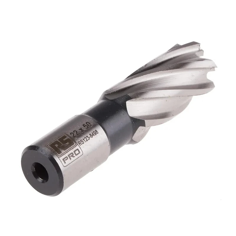RS PRO HSS Magnetic Drill Bit 22 mm Cutter Diameter, 50 mm Cutting Depth, Shank Size 19.05 mm 123-8498