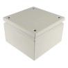 RS PRO Grey Steel Junction Box, IP66, IECEx, 200 mm x 200 mm x 120 mm IP66 IP Rated Enclosure IP66
