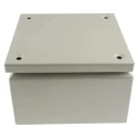 RS PRO Grey Steel Junction Box, IP66, IECEx, 200 mm x 200 mm x 120 mm IP66 IP Rated Enclosure IP66