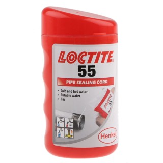 Loctite Pipe Sealant Cord for Oil Line, LPG Line, Steam Systems, Tank, Drum, In-Plant Utilities, Natural Line Loctite 55