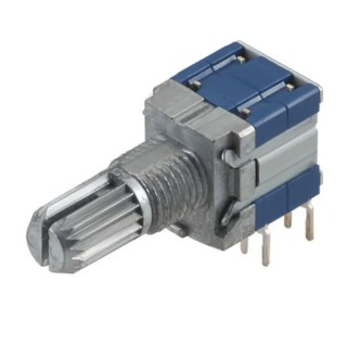 Alps Alpine SRBM 3 Position DP3T Rotary Switch, 100mA, PCB Mount, Grey Actuator, 30° Throw DP3T