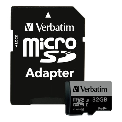 Verbatim Industrial Grade 32 GB MicroSDHC Memory Card Class 10 UHS 1 U3 47041