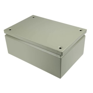 RS PRO Grey Steel IP66 IECEx Certified Junction Box 300mm x 200mm x 120mm IP66 RS PRO