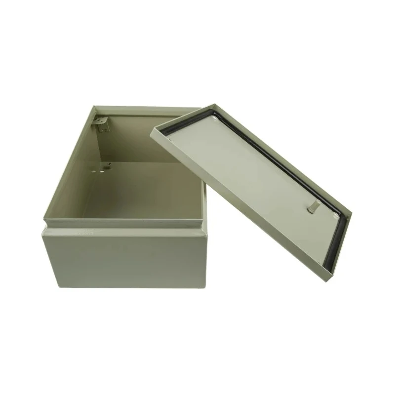 RS PRO Grey Steel IP66 IECEx Certified Junction Box 300mm x 200mm x 120mm IP66 RS PRO