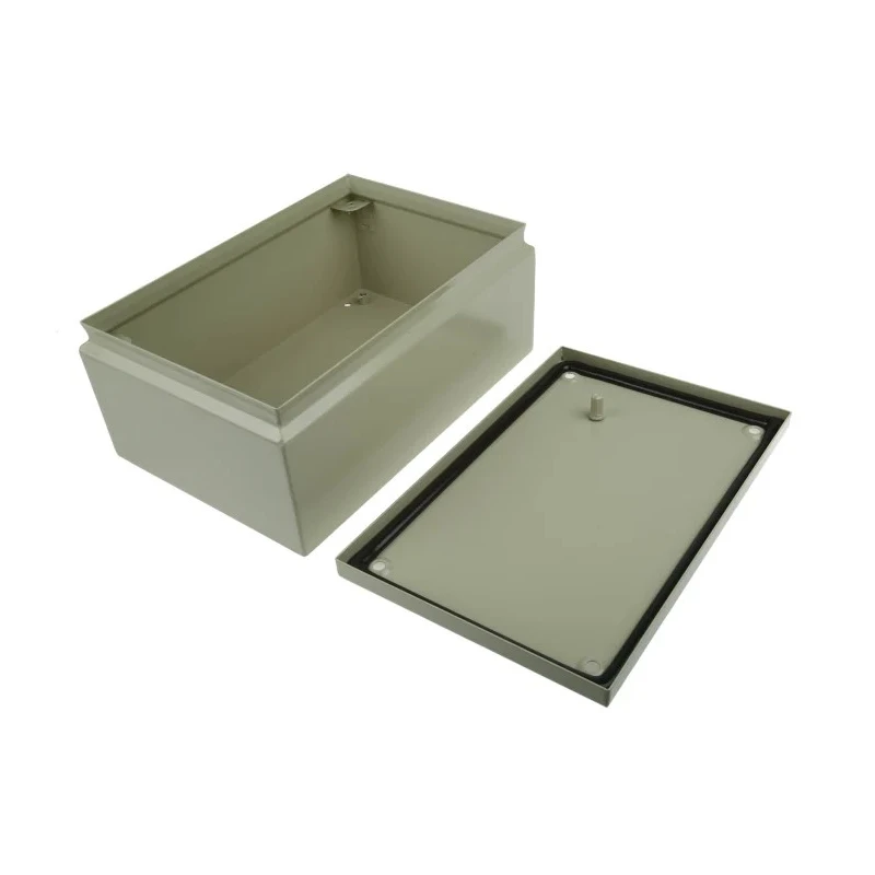 RS PRO Grey Steel IP66 IECEx Certified Junction Box 300mm x 200mm x 120mm IP66 RS PRO