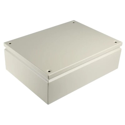RS PRO Grey Steel IP66 Rated Junction Box IECEx Certified, 400 mm x 300 mm x 120 mm IP66