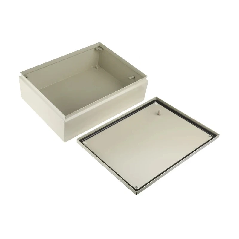 RS PRO Grey Steel IP66 Rated Junction Box IECEx Certified, 400 mm x 300 mm x 120 mm IP66