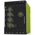 Tele 1 Phase DPDT Monitoring Relay DIN Rail Mount 24-240V AC Supply V4IM100AL20 24-240V AC/DC