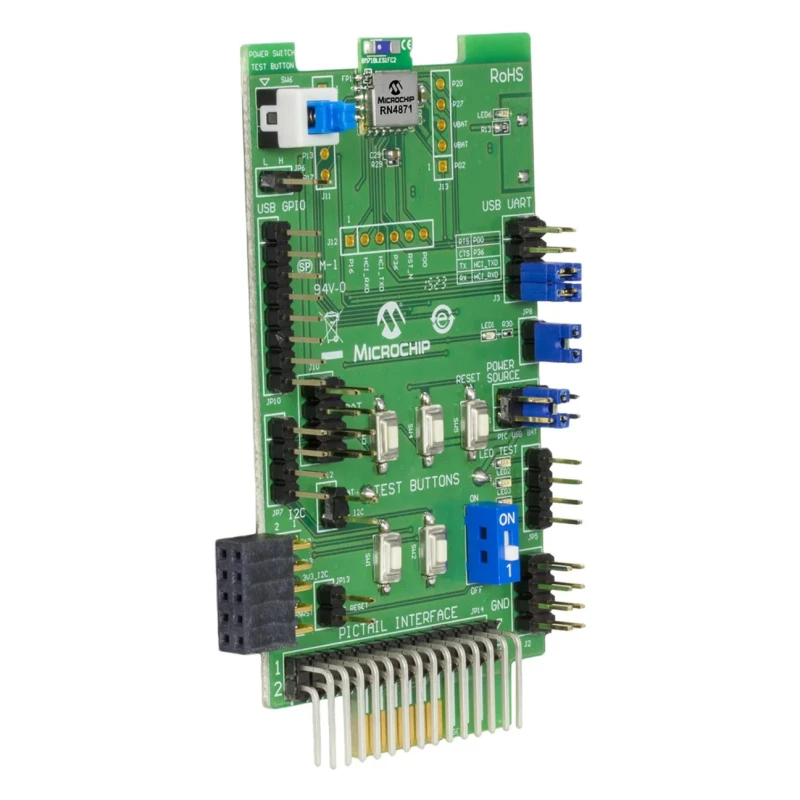 Microchip PICtail Plus RN-4871 Bluetooth 4.2 Low Energy Daughter Board for PIC16 Explorer Board RN-4871-PICTAIL