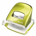 Leitz Manual 2 Hole Hole Punch Metallic Green 30 Sheet Capacity 50081064