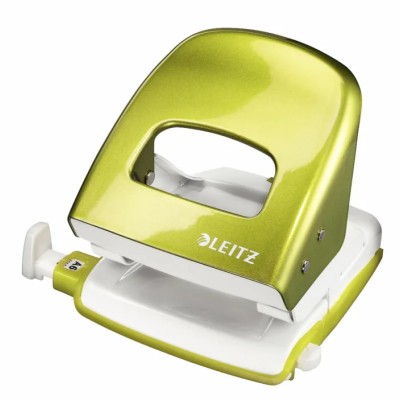 Leitz Manual 2 Hole Hole Punch Metallic Green 30 Sheet Capacity 50081064