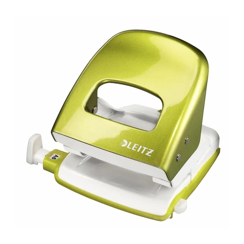 Leitz Manual 2 Hole Hole Punch Metallic Green 30 Sheet Capacity 50081064