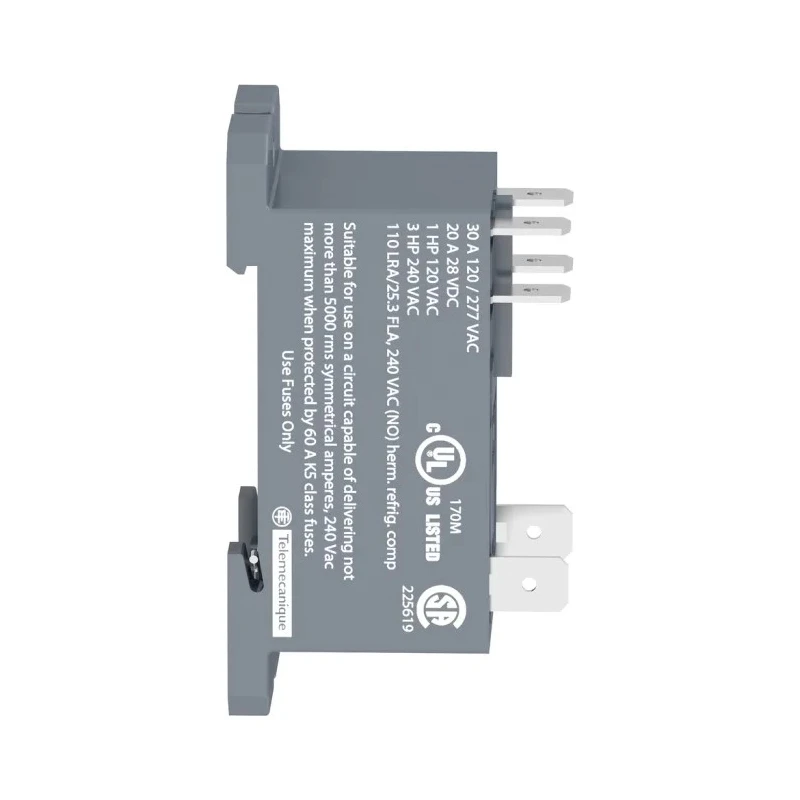 Schneider Electric DIN Rail Power Relay 132V AC Coil 30A Switching Current DPST RPF2AF7