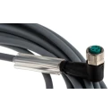 Pepperl + Fuchs Female 4 Way Right Angle to Unterminated Sensor Actuator Cable 5 m V31-WM-5M-PUR